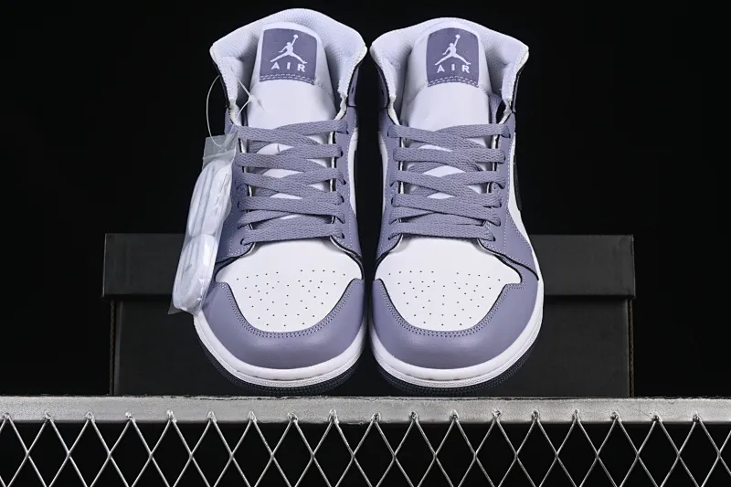 All categories Air Jordan Jordan series basketball shoes Air Jordan 1 Mid Air Jordan 1 Mid AJ1 Joe 1 haze purple mid-top cultural and casual sneakers DQ8426-145